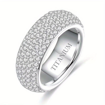 Titanium Steel 1pc Ring - For Couple Christmas Gift - Unisex for Men and Women