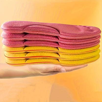 2 Pairs of Winter Insoles, Thickened and Warm, Seasonal Warm Men's and Women's Sports Shoe Accessories with a Small-size Trim Line, Can Be Freely Trimmed from Size 36 to Size 35