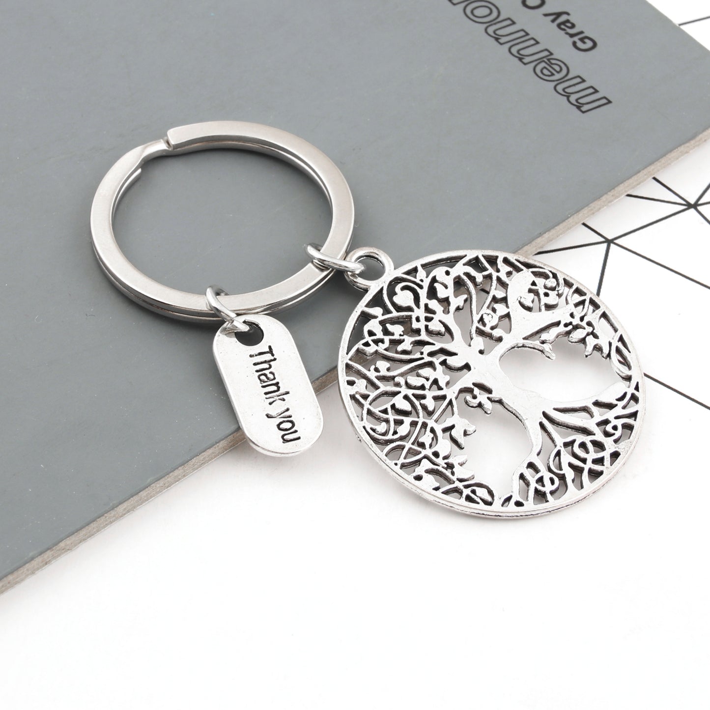 Tree of Life Nameplate Keychain