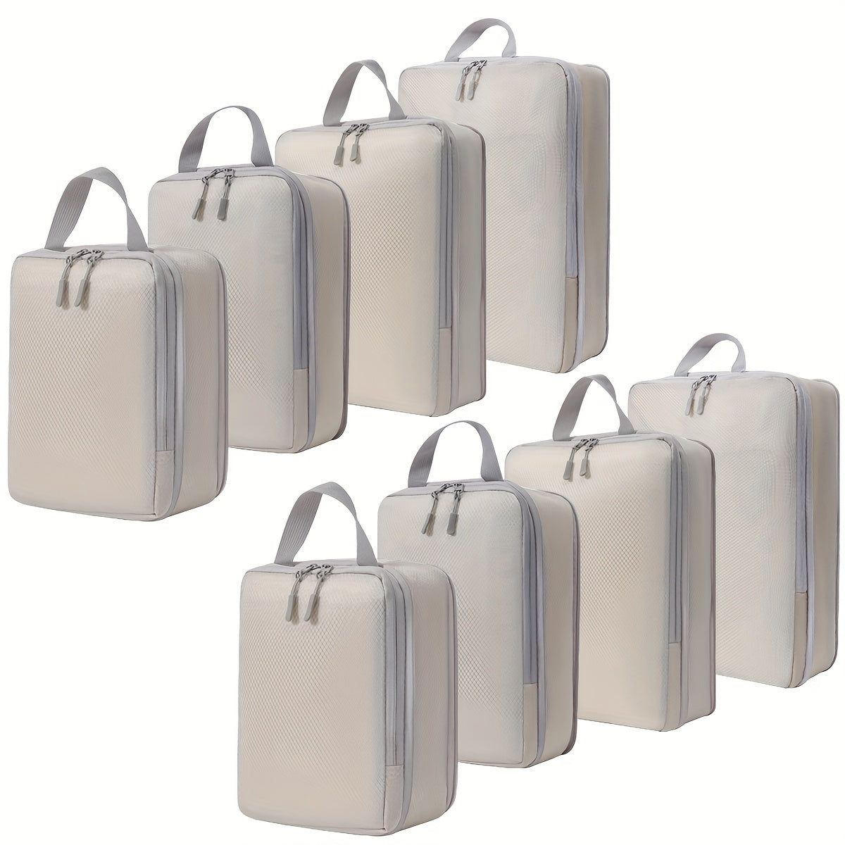 [Compression Packing Cubes] 4/8pcs Expandable Compression Packing Cubes | Travel Storage Bag Luggage Packing Organizers for Suitcases Backpack