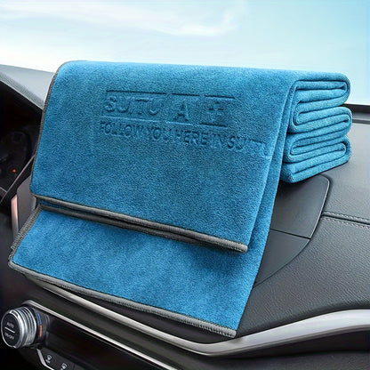 Automotive Interior Cleaning Cloth, Extra-Thick Absorbent Oversized Car Wash Towel, Scratch-Free Glass Cleaning Cloth