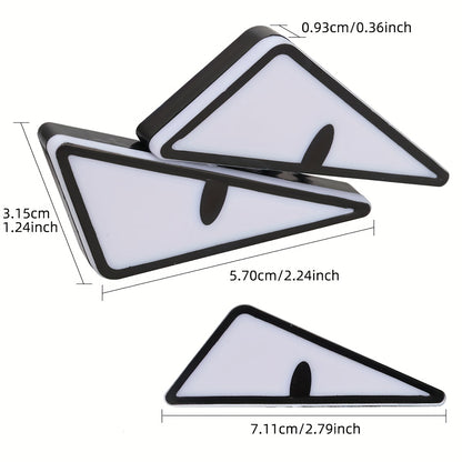 2-Piece LED Eagle Eye Lights, Triangular Devil Eyes, Fun Atmosphere Lights, High-Brightness Safety Driving Auxiliary Lights, 12V Devil Eye Neon Lights, Suitable for Cars and Motorcycles, High-Brightness Neon Lights