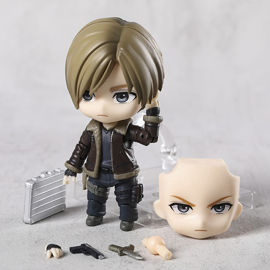 Anime/Game Themed Collectible Action Figure with Interchangeable Hands, Face & Accessories - PVC Swap-Out Parts Model for Tabletop Display, 3.54-inch (for...) - Collectible for Hobbyists & Gamers