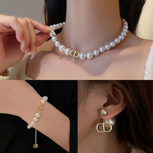Trendy Angel Wing Zircon Necklace Ins Style High End Unique Collarbone Chain Fashion Jewelry
