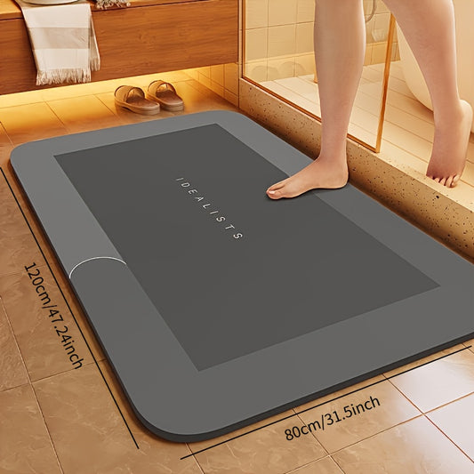 [Ultra-Absorbent | Quick-Dry] IMVE Diatomite Bath Mat - Ultra-Absorbent Quick-Dry Soft | Non-Slip Hypoallergenic Compact Portable for Shower Bathtub Door
