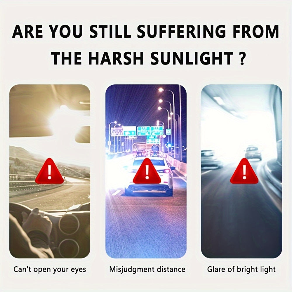 Car Sun Visors, Universal Anti-Glare Polarized Visor Extenders Are Easy to Install. The UV400 Car Sun Visor Extender Prevents Glare, UV Rays, And Stray Light, Ensuring Safe Driving