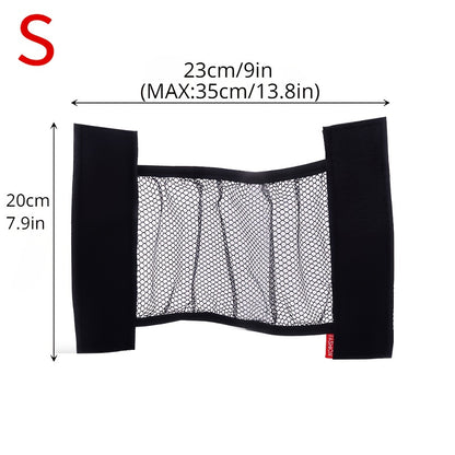 1/2pcs of Car Trunk Organizer - a Sturdy Nylon Mesh Storage Net for Vehicle Interior Additions, Elastic Cargo Net Pocket for Hanging Bags on The Back of The Rear Seat. Available in Options: 1pc/2pcs/(L+S)=2pcs/2pcs=(33.81oz+1S)/2pcs Small And Large Sizes
