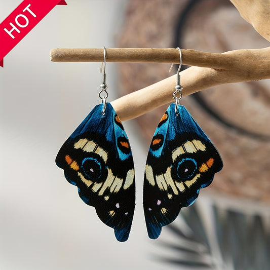 Vintage Butterfly Wings Drop Dangle Earrings Bohemian Colorful Ear Jewelry For Women Jewelry Gifts