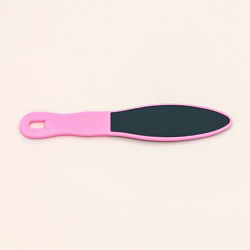 Pedicure Foot File, Cuticle File Scrubber With Plastic Handle, Double Side Foot Heel Scraper For Ladies Men