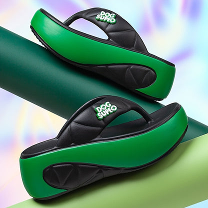 HBM910B Women's Summer Thick-Soled Outdoor Flip-Flops, Women Shoes