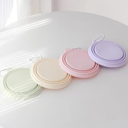 350ml Portable Pet Bowl - Foldable, Silicone, Hanging, Travel-Friendly Feeding & Drinking Solution for Cats & Dogs - Perfect for Outdoor Adventures & On-The-Go Pet Owners