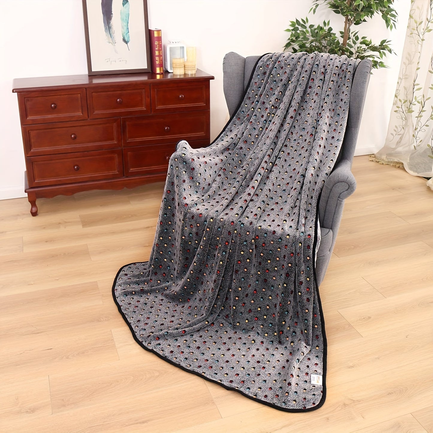 Pet Blanket, Coral Flannel Dog and Cat Quilt, Dog Bed Mat, Dog Blanket