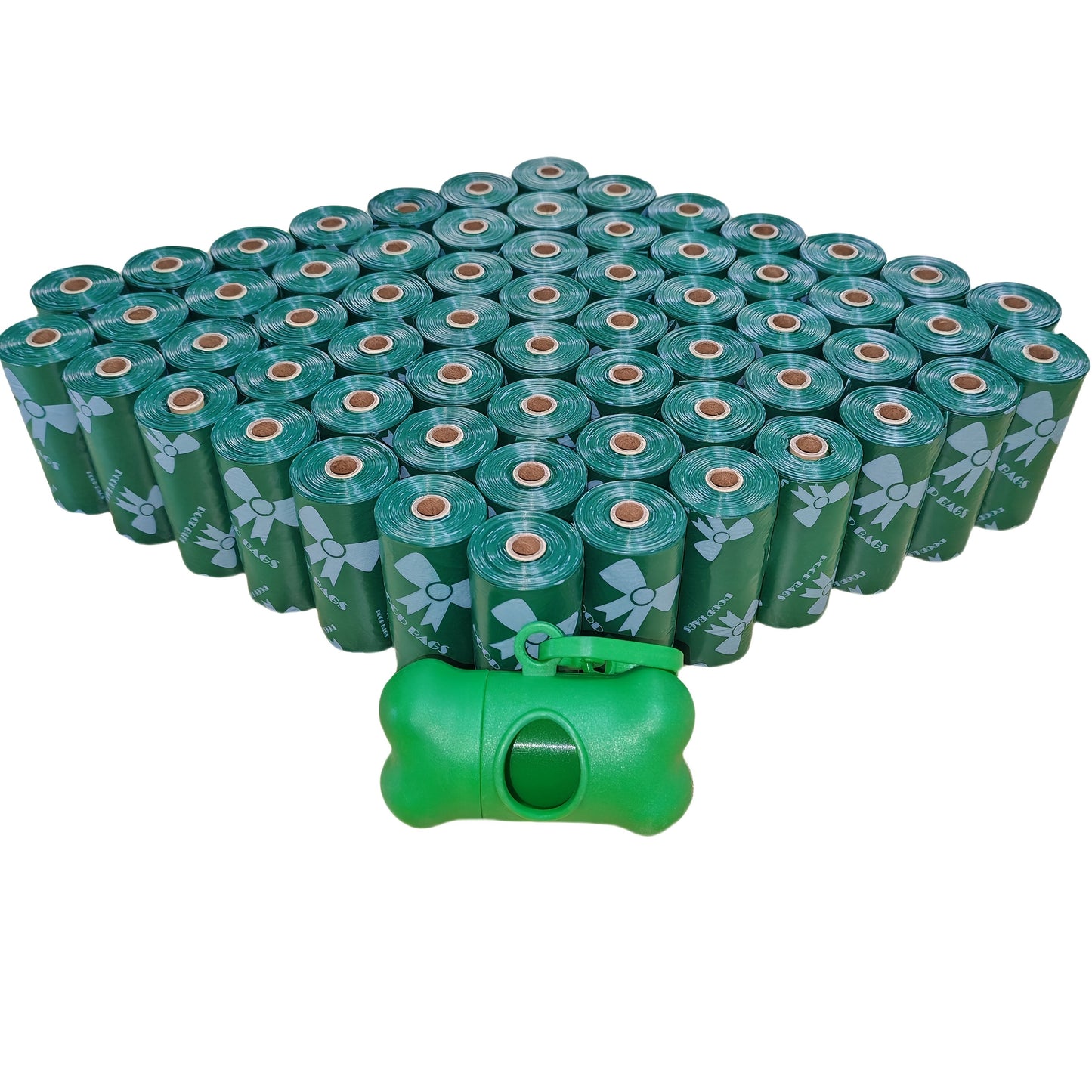 150 Bags/10 Rolls Extra Thick Dog Waste Poop Bag with Dispenser and Holder, Leak-Proof Durable Large Capacity Pet Cleanup Pouches in Beautiful Color Patterns, Convenient for Outdoor Use – Ideal Holiday or Birthday Gift