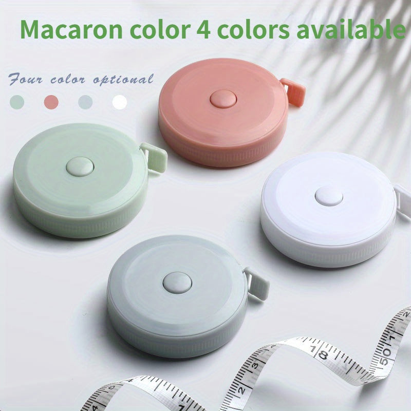 A Plastic Measuring Tape, 59.06 Inches Long, a Cute Soft Tape Measure, Featuring Automatic Retractable Design