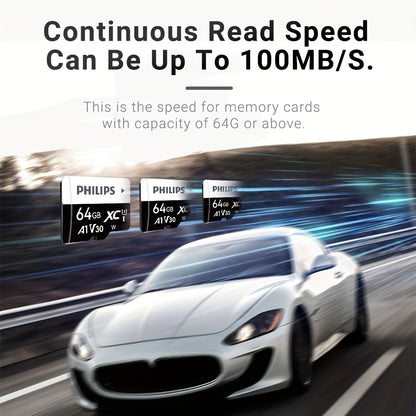PHILIPS High-Speed Mini SD Memory Card Available in 256GB, 128GB, 64GB, 32GB, 16GB, And 8GB, Class 10 HD Mini Card Suitable for Phones, Tablets, Cameras, And Drones