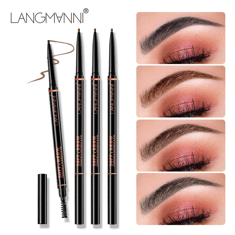Smooth Long-Lasting Ultra-Fine Wild Eyebrow Pencil - Easy to Apply