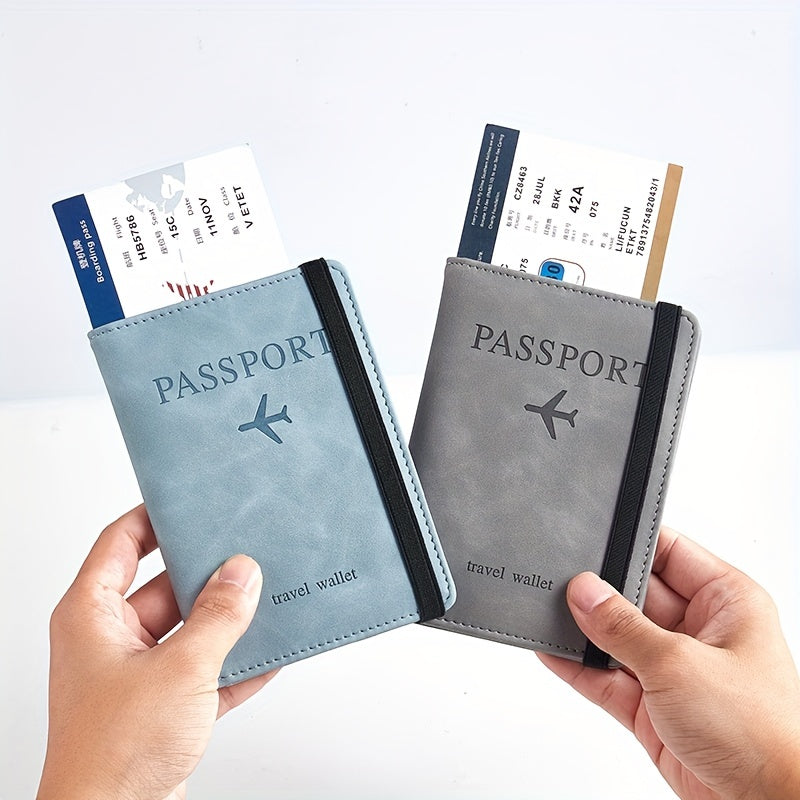 1pc RFID Passport Holder, Thin Passport Wallet, Surface, Multi Functional Wallet, Travel Passport Holder, Cute Card Holder