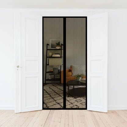 Heavy-Duty Magnetic Screen Door - Self-Sealing, Hands-Free Mesh for Insect Protection, Pet & Youngsters Friendly, Easy Installation with Magnetic Strips, Durable Nylon Material, Bohemian Style, Hand Wash Only, Insect Barrier Door | Mesh Partition