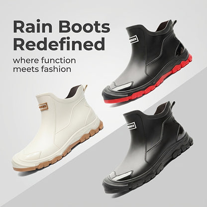 Fashionable Rain Boots | Unisex Ankle Boots - Available in All Sizes, Suitable for All Seasons, Lightweight And Comfortable, Perfect for Everyday Wear, Ideal for Outdoor Activities, Rainy Days, Muddy Areas, Music Festivals