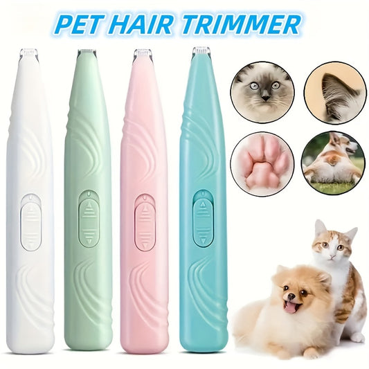Dog Paw Trimmer, Cordless Electric Small Pet Grooming Scissors, Low Noise, for Trimming Hair Around Paws, Eyes, Ears, Face, and Buttocks