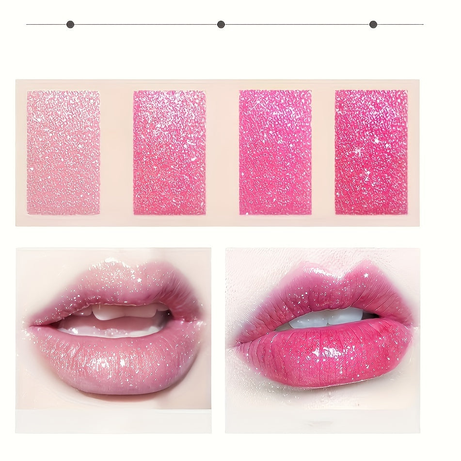 Rose Smoke Powder, Bright Starry Sky, Glossy Velvet Texture, Durable, Make Your Lips Shiny, Waterproof, Anti-fouling. Gifts for Women. Valentine's Day Gift.