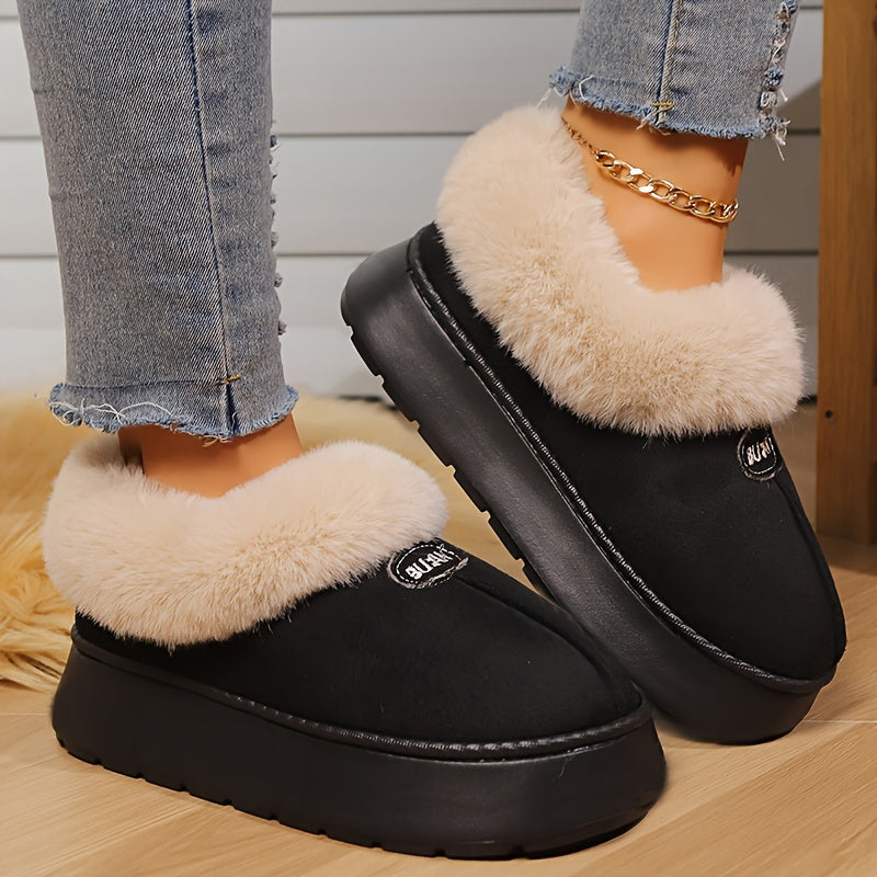 New Stylish Slippers for Autumn And Winter, Fashionable Indoor And Outdoor Fuzzy Slides for Couples