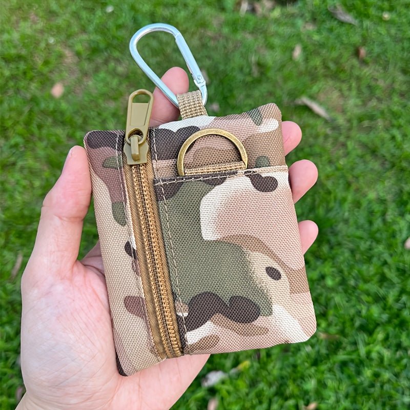 [Polyester|Casual] Small Casual Polyester Mini Coin Purse Key Pouch | Nylon Zipper Sports Storage Bag, Hanging Card Holder