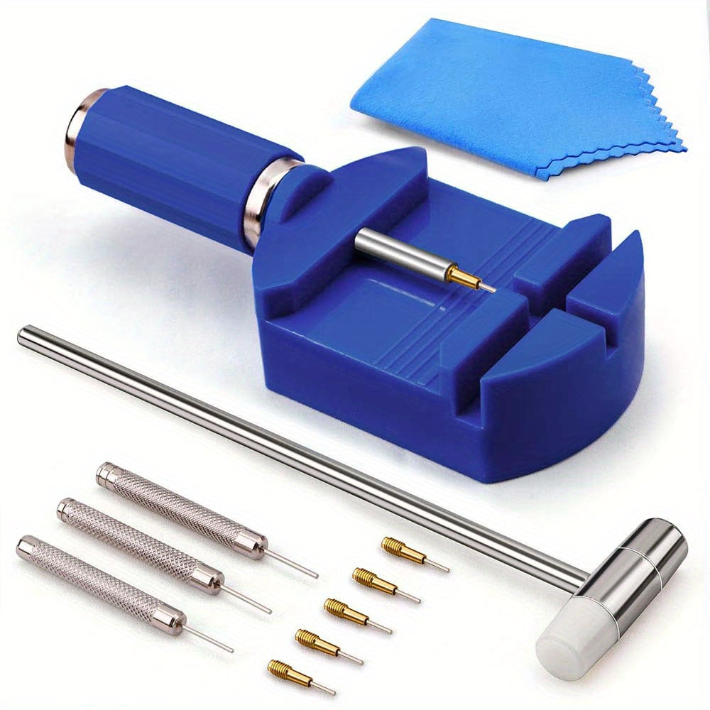 11pcs Watch Link Removal Tool Kit, Pin Remover for Watch Band Strap Chain Adjustment and Repair