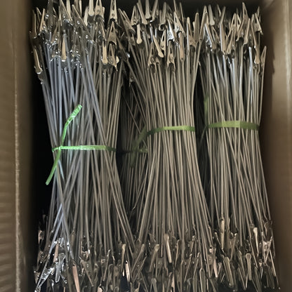 28cm crocodile clip, metal long tail spring clip set, suitable for DIY cards, photos, business cards and office paper clips, 10/25pcs bendable crocodile clip