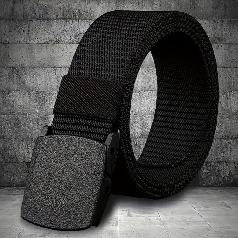 [Nylon Waistband] Nylon Waistband for Both Men and Women, Non-metallic Buckle for Anti Allergy, Youth Outdoor Leisure and Outdoor Waistband, Smooth Buckle, Nylon Waistband, Security Check Pants, Waistband for Trendy Sports