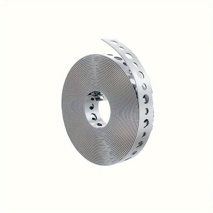 3m High-Zinc Galvanized Iron Coil - Metal Pipe Support & Suspension Strip, 17.5mm Hole