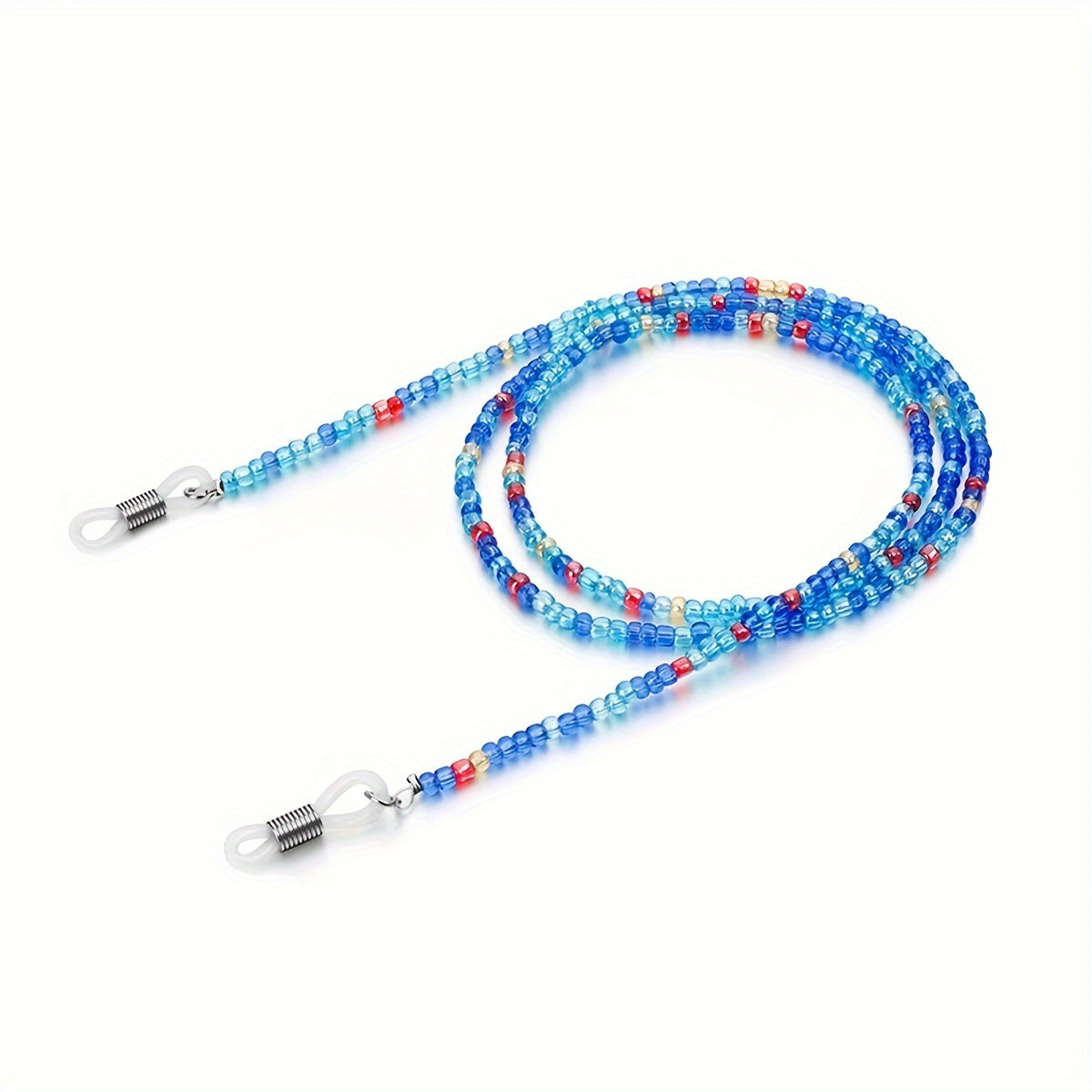 1pc Multi-Colored Beaded Glasses Chain | Chic Fashion Eyewear Accessory, Trendy and Versatile Glasses Strap, Eyeglass Retainer and Convenient Mask Holder by ChiChain