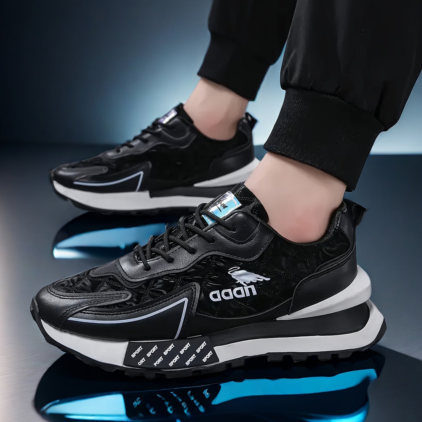 Non-slip Men's Jogging Shoes, Comfortable Casual Shoes Suitable for All Seasons, for Outdoor Park Workouts and Gym Activities
