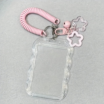 1 Set Heavy Duty Retractable ID Holder with Keychain & Wrist Strap - Transparent PVC Card Holder with Secure Locking Mechanism, Anti-Theft Design, Durable ID Card for Students, School Ids, Campus Ids - Ideal Gift for Back-To-School Season