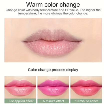 Aloe Vera Thermochromic Lipstick, Healthy and Moisturizing Color-Changing Lip Balm, Fade-Resistant