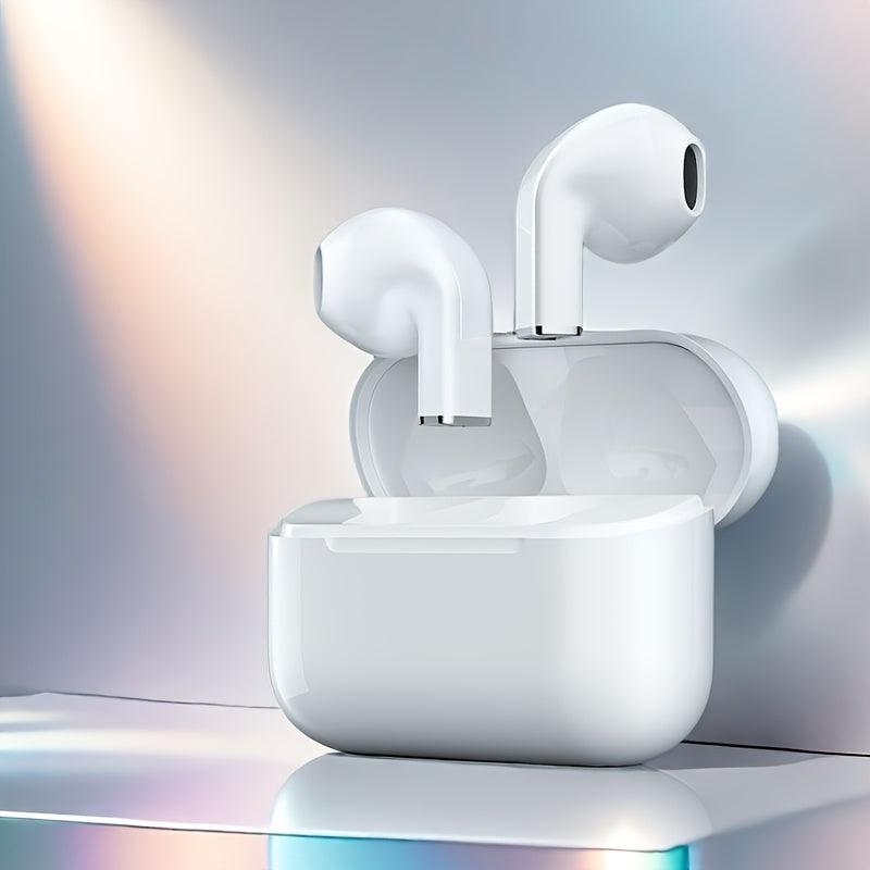 Lightweight Plastic True Wireless Earbuds 5.3 TWS HiFi 9D Stereo HD Smart Mini Earphones - Condenser Mic, Touch Control, Anime/Cartoon Design, Semi-Open-Back Headset for Casual Use, Clear Calls, Sports - Compatible 2025