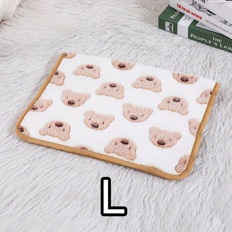 Comfortable And Breathable Cute Cartoon Pattern Dog Bed Blanket Washable Pet Blanket Cat And Dog Nest Mat