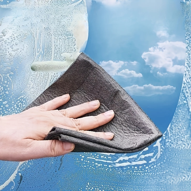 5-Piece Magic Microfiber Cloth Set for Streak-Free Glass Cleaning, No Water Marks for Windows or Mirrors