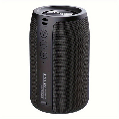 ZEALOT S32 10W Wireless Speaker, Portable with Deep Bass, TWS Support for Dual Pairing, 1800mAh Battery, 8 Hours of Game Time with Loud Stereo Sound, Pole-Mounted Subwoofer. Includes Charging Cable and Auxiliary Cable, Compatible with Memory Card/USB