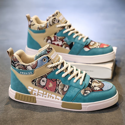 [Perfect Outdoor High-Top Sneakers] Fashionable High-Top Sneakers: Perfect for Outdoor Adventures - Men'S And Women'S Sizes Available