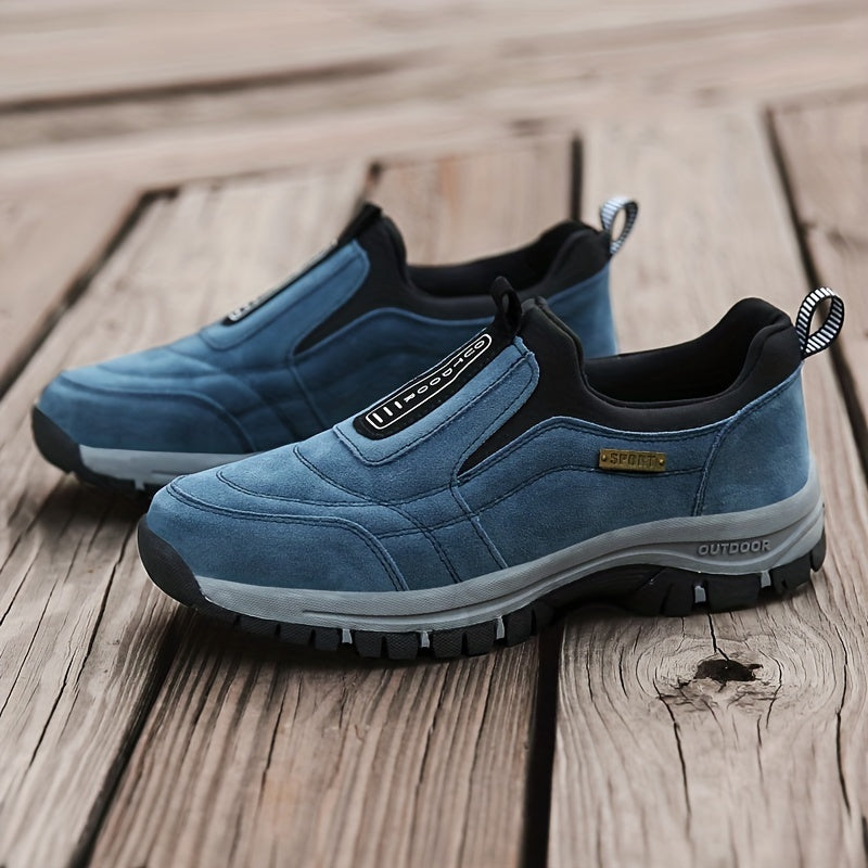 Men's Plus Size Loafers Flat Shoes Walking Shoes Slip-On All-Season Anti-Slip Comfortable Hiking Shoes