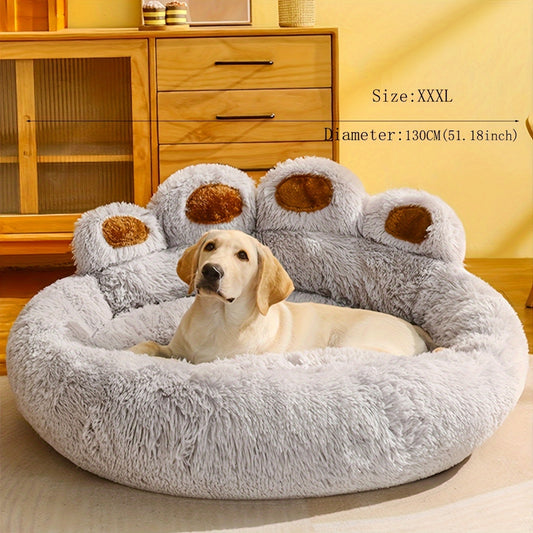 [Warm Pet Bed] Winter Warm Soft Long Plush Cat Kennel Dog Kennel | Pet Bed Cat Bed Cat Mat Animals Sleeping Sofa