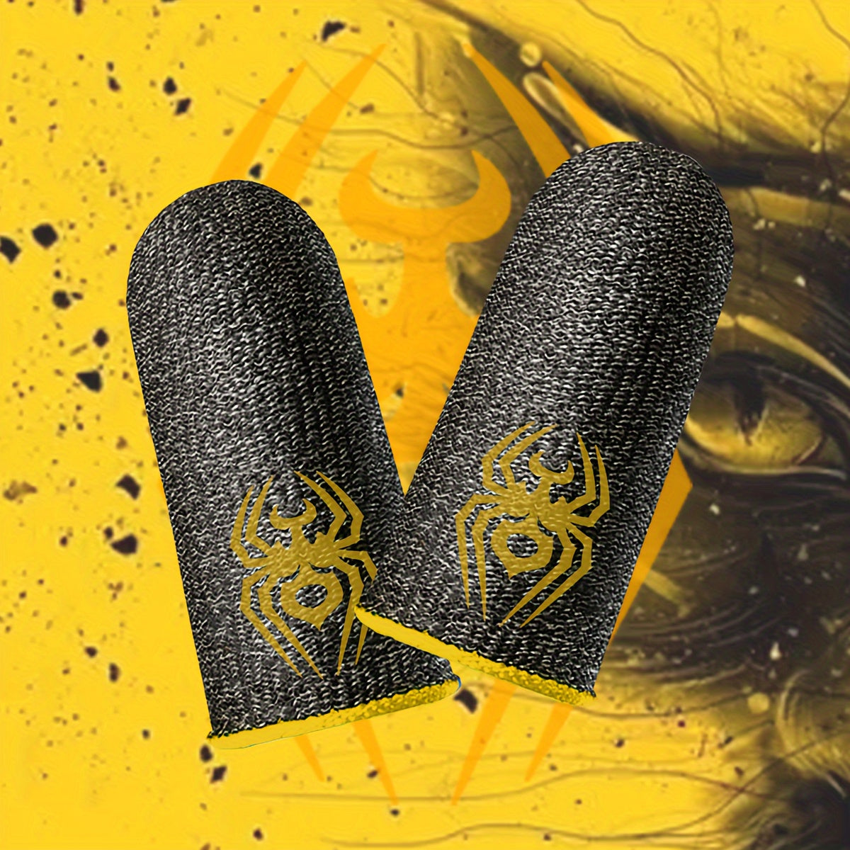2pcs/8pcs Spider Gaming Finger Sleeves - Anti-Static Silvery Fiber, Sweat-Resistant & Touch-Friendly for PUBG, LOL | Non-Slip & Reusable, Spider, Gaming Finger Tips, Static Electricity Resistant, Anti-sweat