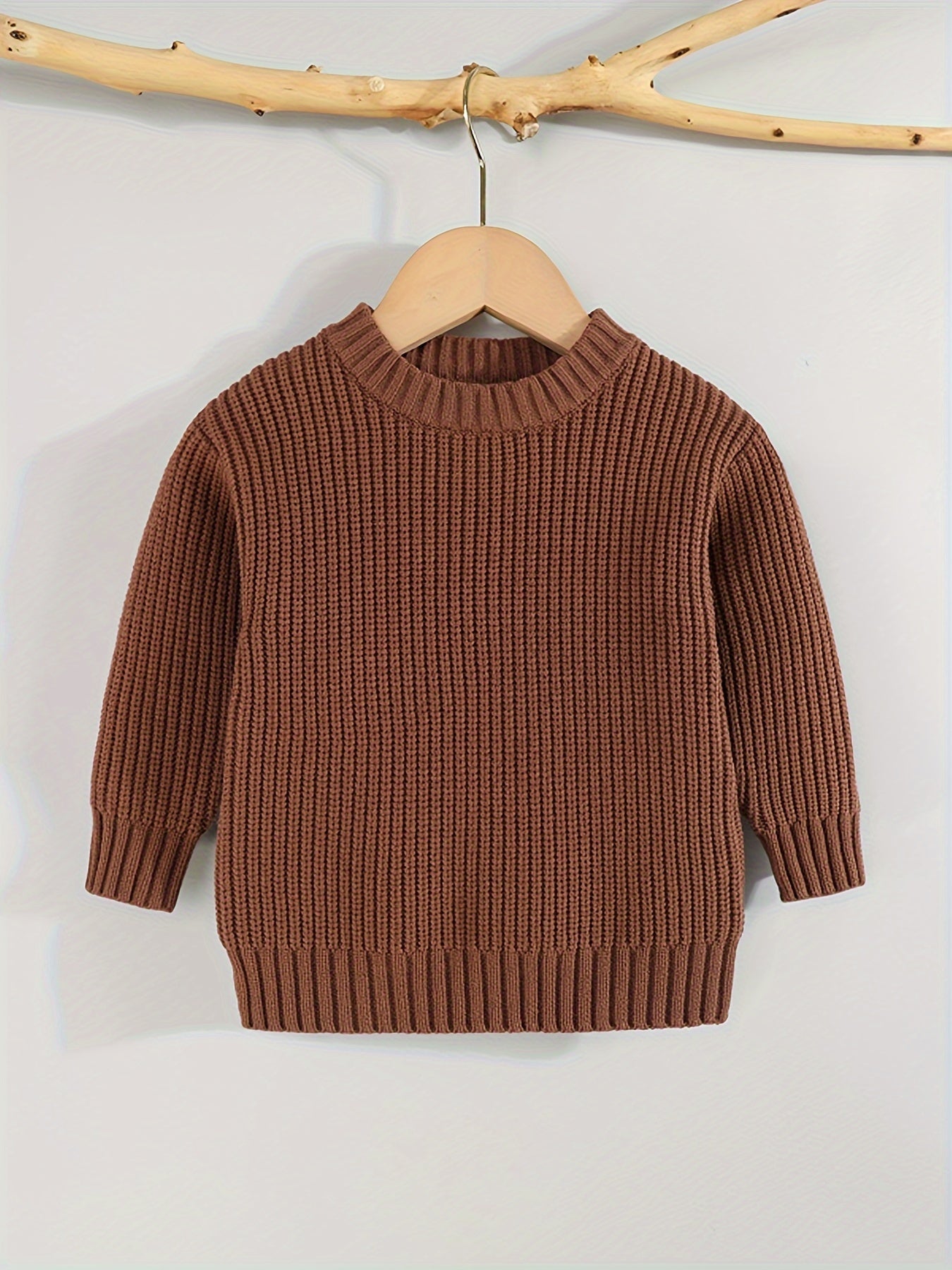 [Knit Sweater Pullover] Keep Your Baby Warm And Stylish This Winter with A Knit Sweater Pullover Top!