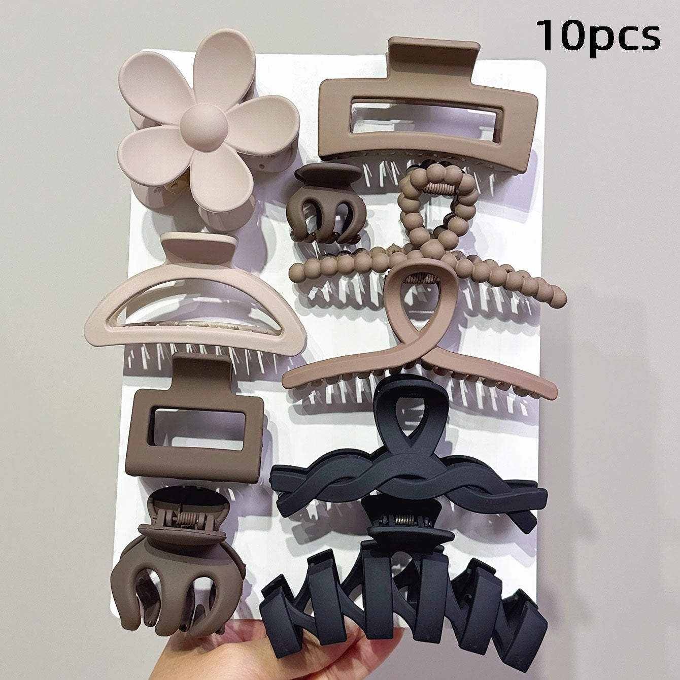 A Set of 10/11 Versatile Hair Styling Claw Clips, Suitable for Daily Outfits, Parties, Beach Trips, or as a Beautiful Gift for and Best Friends