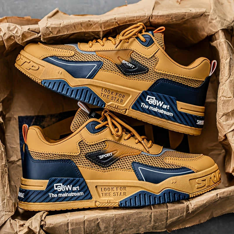 1 pair of Men's casual sports shoes, comfortable and fashionable on the feet, suitable for all seasons, suitable for outdoor travel, walking, and sports