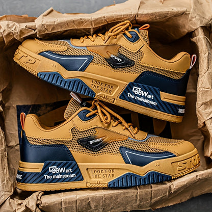 1 pair of Men's casual sports shoes, comfortable and fashionable on the feet, suitable for all seasons, suitable for outdoor travel, walking, and sports