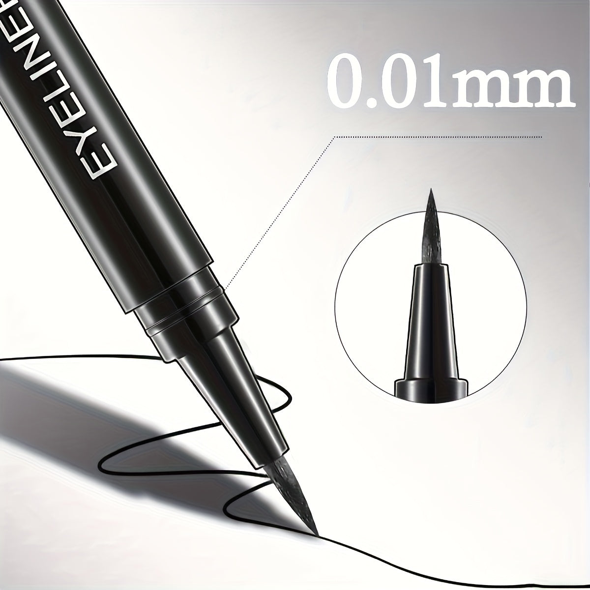3pcs Quick Dry Black Liquid Eyeliner Pens - Ultra-Fine Tip, Smudge-Proof, Waterproof & Sweatproof, Long-Lasting Makeup Hold, Perfect for Beginners, Festivals & Gifts