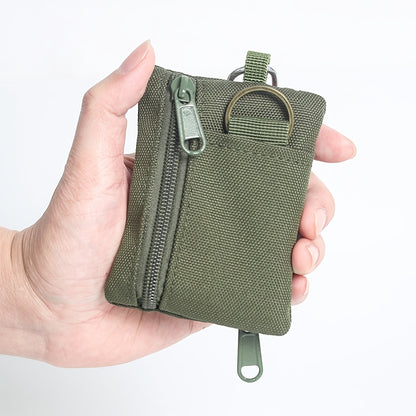 [Polyester|Casual] Small Casual Polyester Mini Coin Purse Key Pouch | Nylon Zipper Sports Storage Bag, Hanging Card Holder