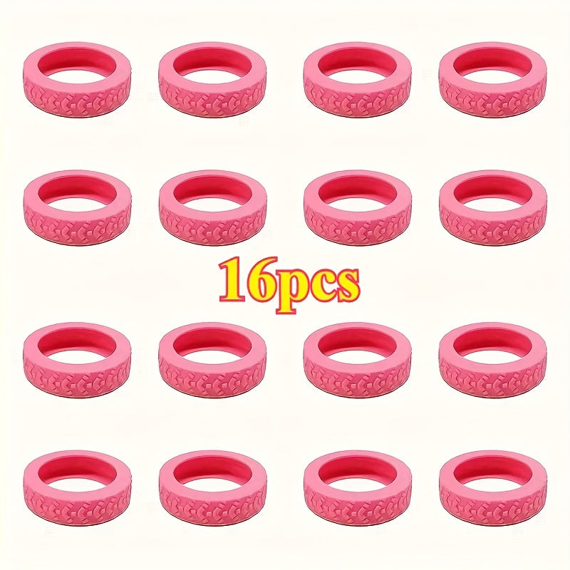 16pcs, New Luggage Wheel Protectors for Suitcases and Office Chairs – Noise-Reducing Anti-Rattle Covers with Shock Absorption, Travel Accessories, Luggage Protection, Sleek Design, Durable Covers, Highquality Protectors, Longlasting Covers, Wheel Guards,